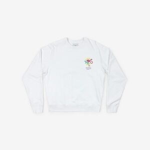 Maison Kitsune x The Webster Sweatshirt Size S White‎ Cotton Graphic Unisex